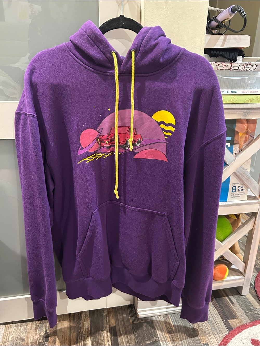 Five Hills Purple Quackity Night Drive Hoodie Size L